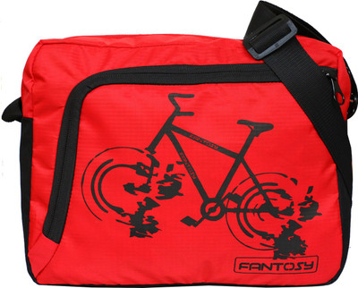 

Fantosy Men Casual Red Polyester Sling Bag