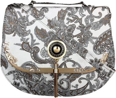 

ayeshu Girls Casual White Leatherette Sling Bag