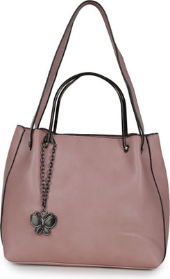 

Butterflies Women Casual Pink PU Hand-held Bag