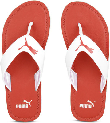

Puma Flash Cat IDP Flip Flops, Puma white-high risk red