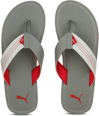 

Puma Ketava Duo DP Flip Flops, Steel gray-high risk red-gray violet