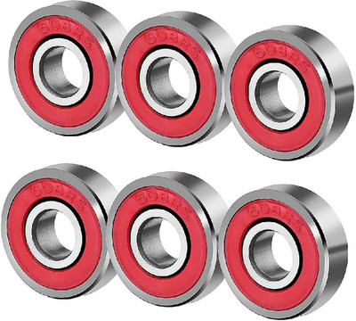 

Premsons 608 Ball Bearing - Pack of 6 - for Hand Spinner Fidget Kit and Skateboard, 22x10x7 mm Skate Bearings Toy Replacement Part(Red)