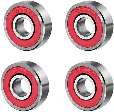 

Premsons 608 Ball Bearing - Pack of 4 - for Hand Spinner Fidget Kit and Skateboard, 22x10x7 mm Skate Bearings Toy Replacement Part(Red)