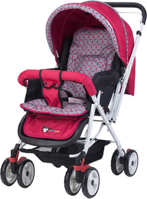 

Toyhouse Baby Stroller Pram Universal, Dark Pink Stroller(3, Pink)