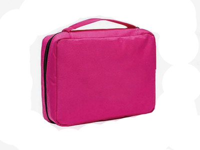 

ShopyBucket High Quality Hang Your Neatly Arranged Hanging Toiletry Bag As You Like With The Hook (pack of 1)(color as per availability) Travel Toiletry Kit(Pink)