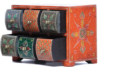 

Rajotsav 6 - drawer wooden box Vanity box, utility box Vanity Box(Multicolor)