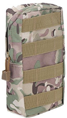 

Aeoss Outdoor Bag Zippered Bag Waist Pack Tactical Military Bag Molle Outdoor Camping Backpack Attached Bag Zippered Bag Waist Pack(Brown)