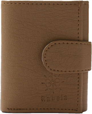 

Rabela Men Khaki Artificial Leather Card Holder(6 Card Slots), Cream