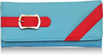 

Fantosy Women Blue Artificial Leather Wallet(5 Card Slots), Sky blue