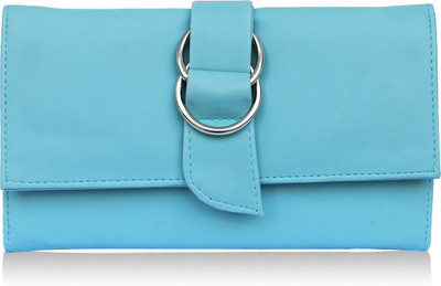 

Fantosy Women Blue Artificial Leather Wallet(9 Card Slots), Sky blue