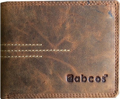 

Abcos Men Tan Genuine Leather Wallet(4 Card Slots)