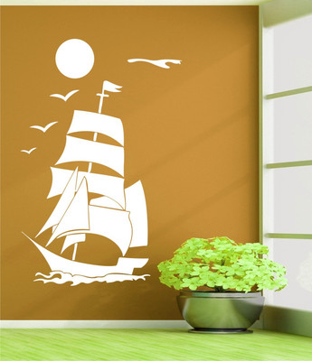 

Wall Guru  Home Décor wall Sticker(Pack of 1, White