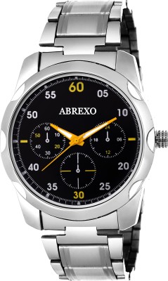Abrexo Abx0136-SLV BLK Gents Exclusive Designer Smooky Grey Watch  - For Men   Watches  (Abrexo)