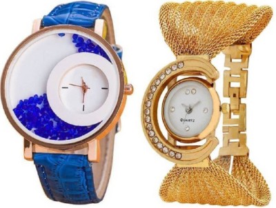Ismart Miss perfect Blue Mexre and Gold zullo combo gilrs watches Watch  - For Girls   Watches  (Ismart)