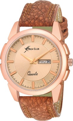 Rich Club RC-3777 Rose Gold Day And Date Essentials Watch  - For Men   Watches  (Rich Club)