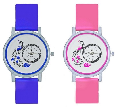On Time Octus Octus Peacock Dial Combo Of 2-OTP003 Watch  - For Women   Watches  (On Time Octus)