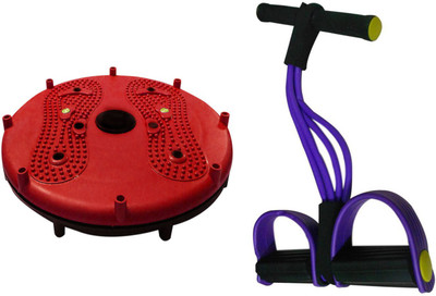 

Instafit 4 Rubber Tummy Trimmer With Tummy Twister Ab Exerciser(Multicolor)