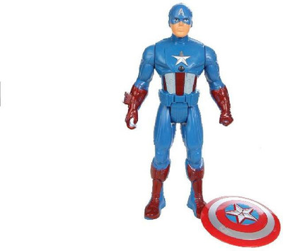 

The Game Begins Captain America Action Hero Avengers 2 Unbreakable Action Figure, 20 cm Height(Multicolor)