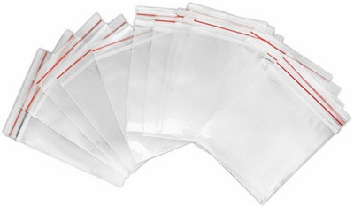 Aumni Crafts Resealable Plastic Air Tight Pouch(Clear Pack of 250)