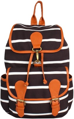 

ayeshu ABBLKW181 3 L Backpack(Black, White)