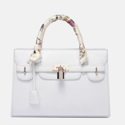 

LACIRA CROSS PATTERN DESIGNER HANDBAG - WHITE Waterproof Shoulder Bag(White, 30 L)