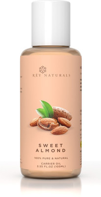 

Rey Naturals Coldpressed Sweet Almond Carrier Oil - Pure & Natural(105 ml)