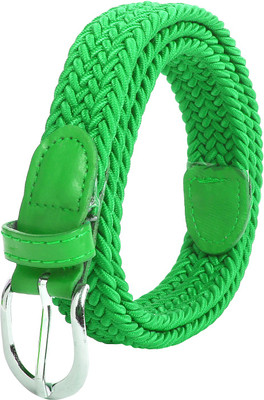 

styles creation Women Casual Green Synthetic, Nylon Belt