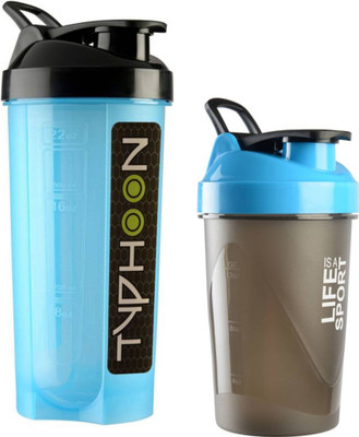 

S.Blaze Combo 1200 ml Shaker(Pack of 2, Blue), Multicolor