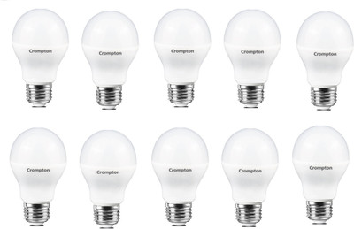 

Crompton 5 W Standard E27 LED Bulb(Yellow, Pack of 10)