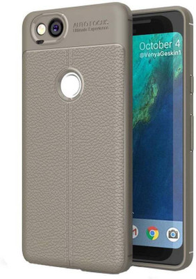 MODIK Back Cover for Google Pixel 2 Soft SiliCon Leather Pattern TPU Flexible Auto Focus Shock Proof Back Cover Google Pixel 2 Soft SiliCon Leather Pattern TPU Flexible Auto Focus Shock Proof Back Cover {Grey}(Grey, Shock Proof)
