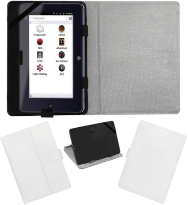 ACM Flip Cover for Iball Slide I7218(White, Cases with Holder)