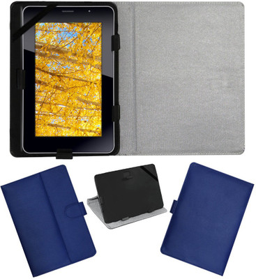 ACM Flip Cover for iBall Slide 3G 7271(Blue, Cases with Holder)