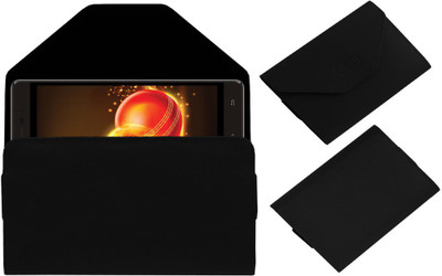 ACM Pouch for Intex Aqua Lions 3G(Black, Cases with Holder, Artificial Leather) Flipkart