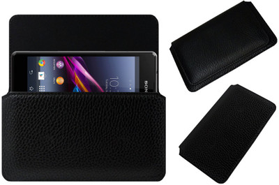 ACM Pouch for Sony Xperia Z1 Compact(Black, Cases with Holder, Pack of: 1)