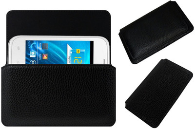 ACM Pouch for Spice Smart Flo Ivory 2 Mi-423(Black, Cases with Holder)