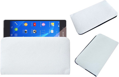 ACM Pouch for Sony Xperia Z2(White, Cases with Holder, Pack of: 1)