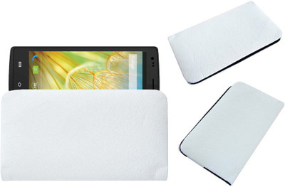 ACM Pouch for Lava Iris Alfa(White, Cases with Holder, Pack of: 1)