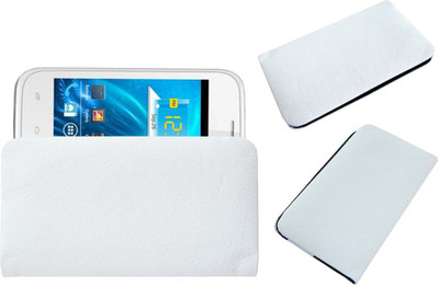 ACM Pouch for Spice Smart Flo Ivory 2 Mi-423(White, Cases with Holder)
