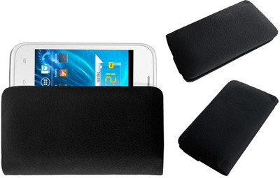 ACM Pouch for Spice Smart Flo Ivory 2 Mi-423(Black, Cases with Holder)
