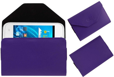 ACM Pouch for Spice Smart Flo Ivory 2 Mi-423(Purple, Cases with Holder)