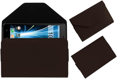 ACM Pouch for Intex Aqua Star L(Brown, Cases with Holder, Pack of: 1)