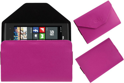 ACM Pouch for Blu Win Jr Lte(Pink, Cases with Holder, Pack of: 1)