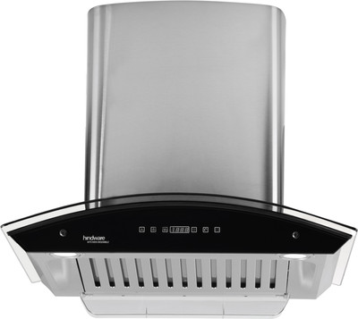 

Hindware Nevio 60 Auto Clean Wall Mounted Chimney(Brushed Silver/Inox 1200 CMH/m3/h)