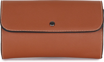 

Butterflies Casual Brown Clutch