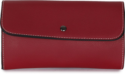 

Butterflies Casual Red Clutch