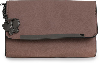 

Butterflies Casual Khaki Clutch