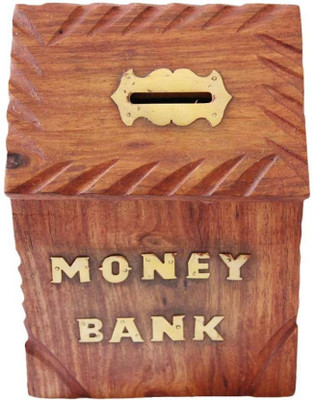 

CraftOnline awsome coins box Coin Bank(Brown)