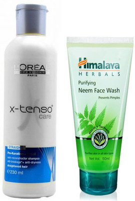 

L'Oreal Xtenso Professional Shampoo and Himalaya Neem Face Wash Combo(Set of 2)