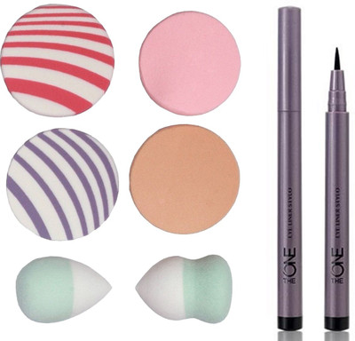 

Oriflame Sweden The ONE Eye Liner Stylo 0.8ml ( Black - 30475 ) With Puff Sponge(Set of 7)