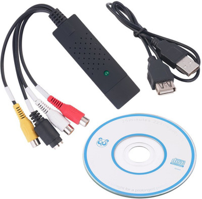 

VibeX ™ Video & Audio Capture Card Adapter Composite RCA Input for TV DVD VHS-High Quality 2.0 Video Adapter With Audio RCA Audio Video Cable(Compatible with Computer, TV, HDTV, Outer Space)